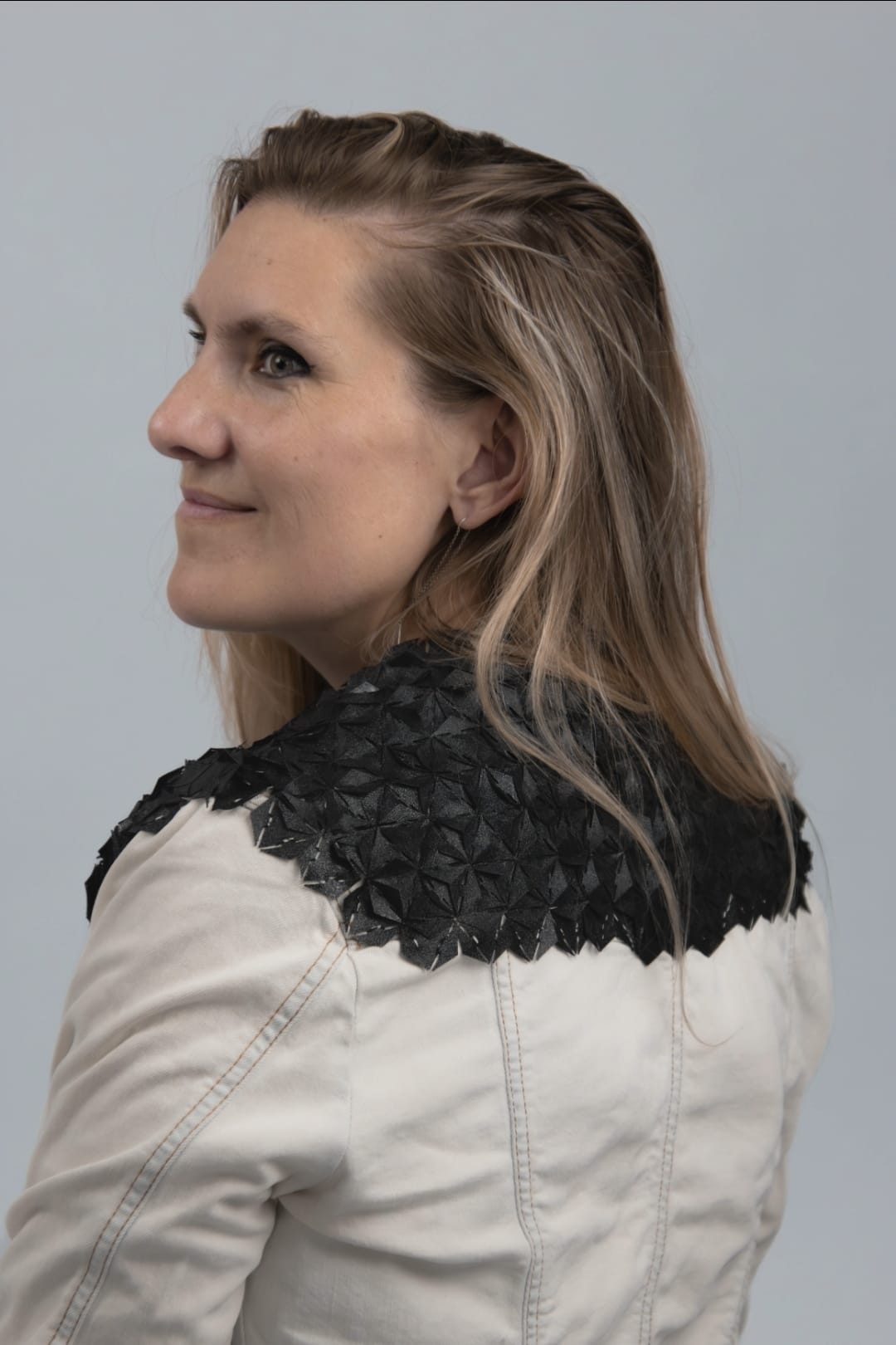 Kinetic tessellation — 3D printed textile experiment by Jojanneke Tamis