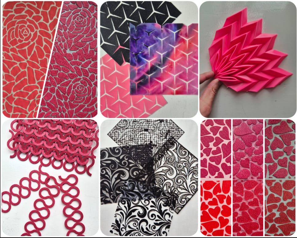 A 3D printed lattice fused onto sheer mesh fabric